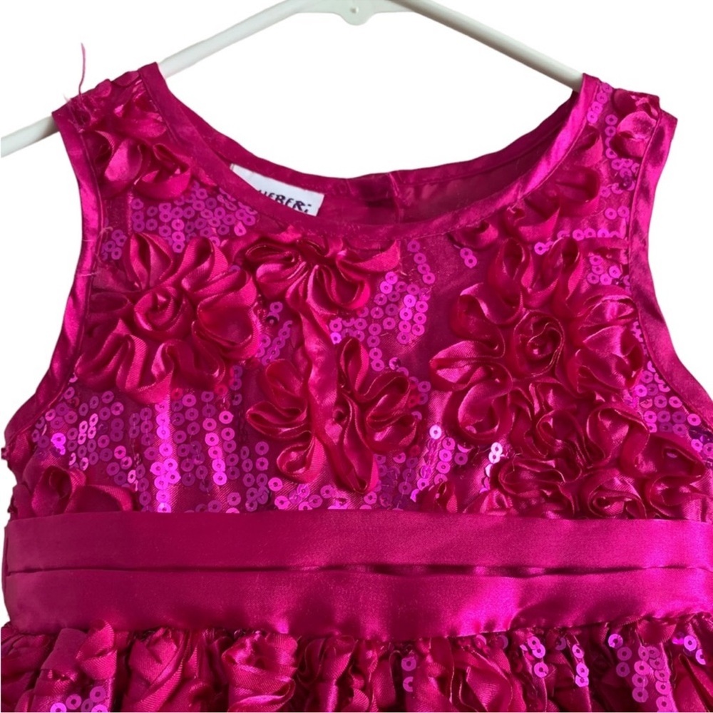Pink Floral Kids Dress - Picture 3 of 16